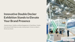 Innovative Double Decker Exhibition Stands to Elevate Your Brand Presence