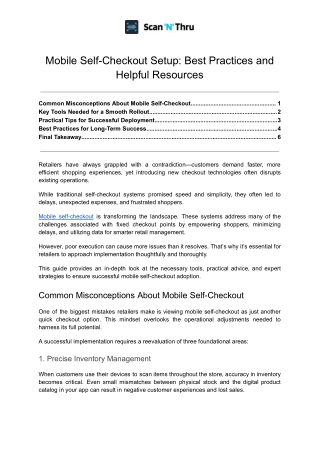 Mobile Self-Checkout Setup_ Best Practices and Helpful Resources