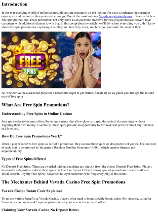 Everything You Didn’t Know About Free Spin Promotions
