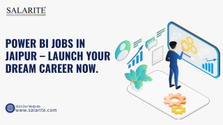 Power BI Jobs in Jaipur – Launch Your Dream Career Now.
