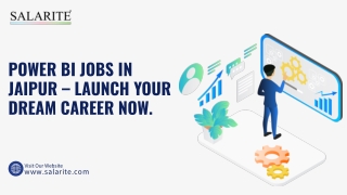 Power BI Jobs in Jaipur – Launch Your Dream Career Now.
