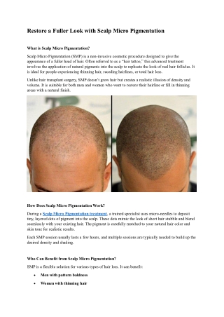 restore a fuller look with scalp micro