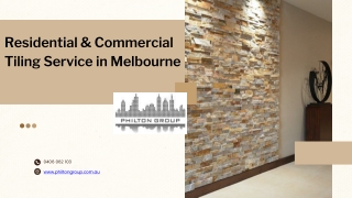Residential & Commercial Tiling Service in Melbourne