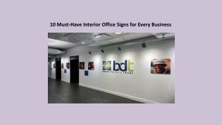 10 Must-Have Interior Office Signs for Every Business