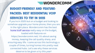 Budget-Friendly and Feature-Packed Best Residential VoIP Services to Try in 2025