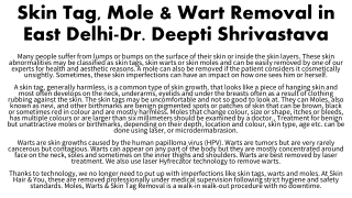 Skin Tag, Mole & Wart Removal in Delhi