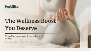 The Wellness Boost You Deserve