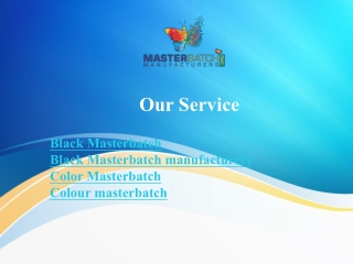 Black Masterbatch