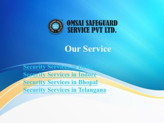 Security Services in Delhi