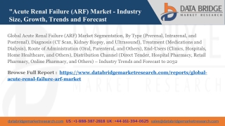 Global Acute Renal Failure (ARF) Market