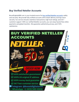Buy Verified Neteller Accounts
