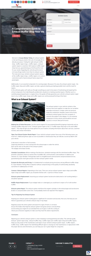 exhaust system repair near me