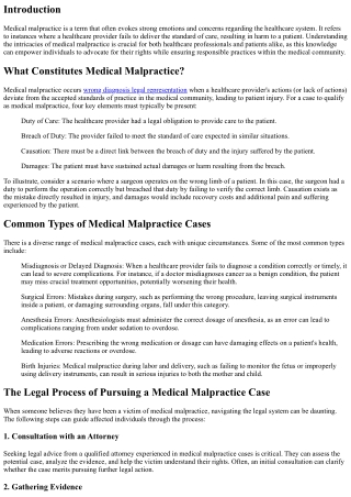 Behind Closed Doors: Uncovering Medical Malpractice