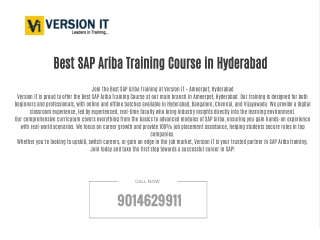 best sap ariba training course in hyderabad