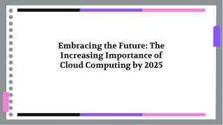 embracing the future the increasing importance