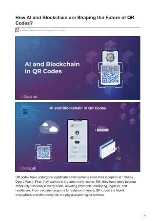 How AI and Blockchain are Shaping the Future of QR Codes