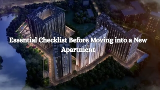 Essential Checklist Before Moving into a New Apartment