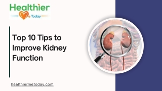 Improve kidney function