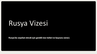 Rusya Vizesi