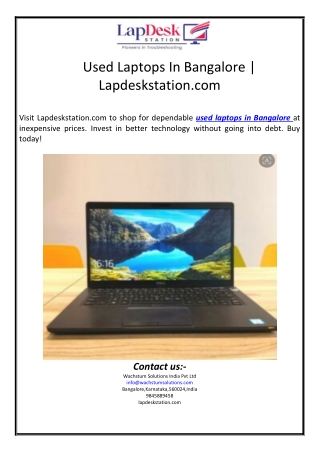 used laptops in bangalore lapdeskstation com
