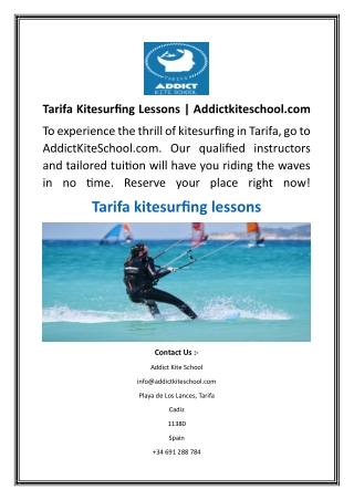 tarifa kitesurfing lessons addictkiteschool com