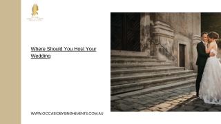 where should you host your wedding