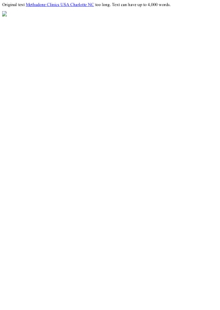 original text methadone clinics usa charlotte