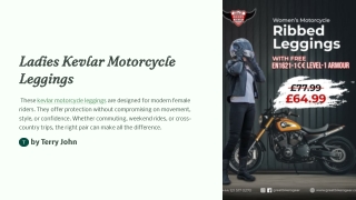 Ladies Kevlar Motorcycle Leggings – Ride in Style with Protection