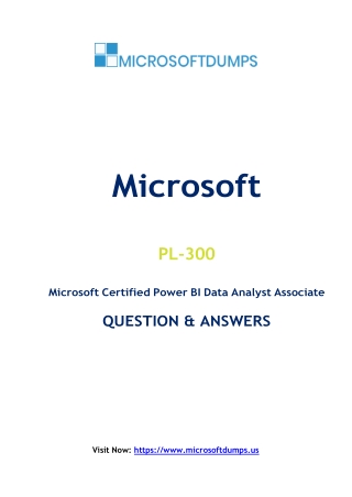 Why PL-300 Exam Dumps Are a Vital for Microsoft Aspirants