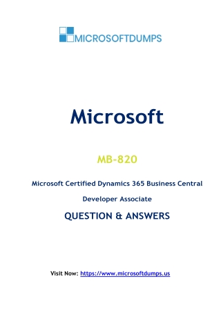Are MB-820 Exam Dumps the Key to Microsoft Certification Success?