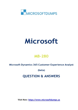 Why MB-280 Exam Dumps Might Be Your Path to Microsoft Certification Victory