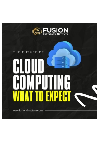 The Future of Cloud Computing