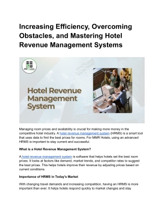 Hotel Revenue Management System