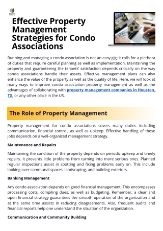 How Condo Associations Can Benefit from Pro Property Management