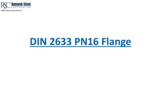 DIN 2633 PN16 Flange