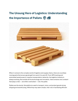 the unsung hero of logistics understanding
