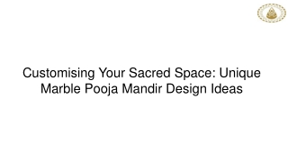 Customising Your Sacred Space Unique Marble Pooja Mandir Design Ideas