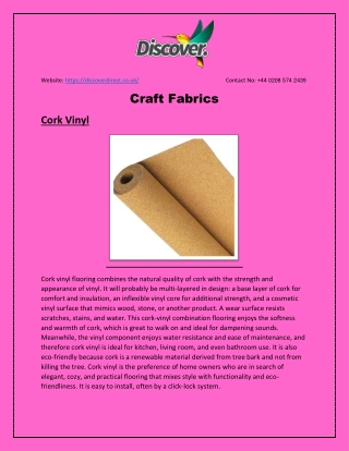 Craft Fabrics