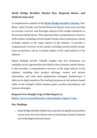 diode bridge rectifier market size regional