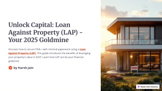 Need Big Money in 2025? Use Your Property to Get a Secured Loan at Lowest Intere