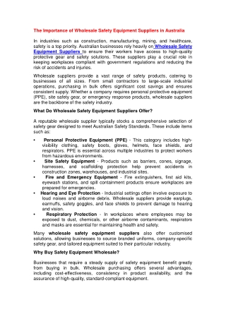wholesale-safety-equipment-suppliers
