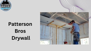 Stay Warm with Patterson Bros Drywall – Experts in Spray Foam Medicine Hat
