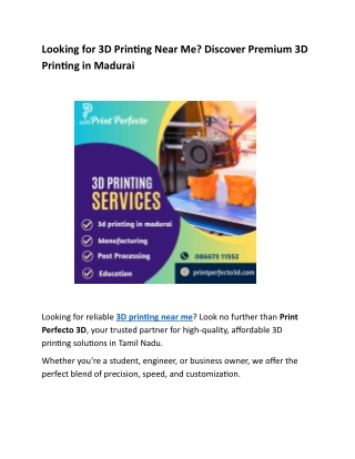 3D Printing service Near Me