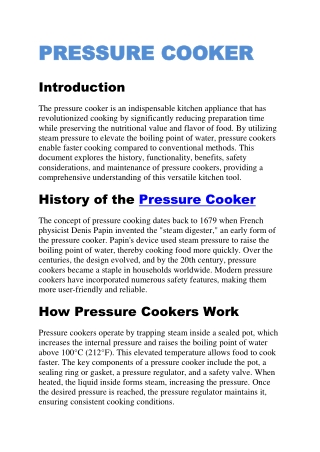 Explore the Best Pressure Cooker Options for Every Kitchen