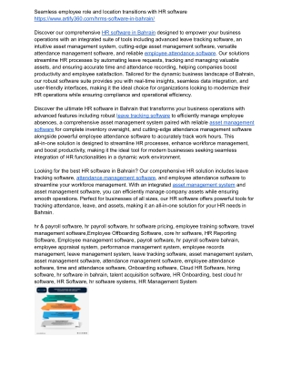 seamless employee role and location transitions