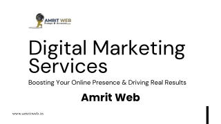 Boost Your Brand with Amrit Web's Digital Marketing Services