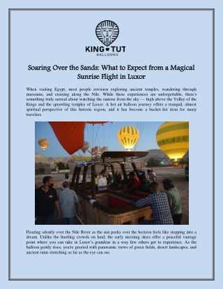 soaring over the sands what to expect from