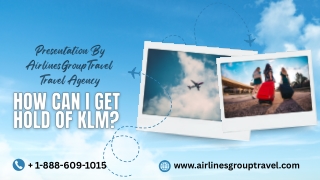 How can I get hold of KLM
