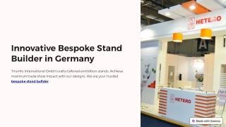 Innovative Bespoke Stand Builder in Germany | Tailored Exhibition Stands