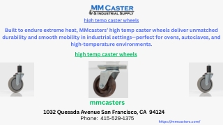 high temp caster wheels